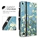 MoKo Case for All-New Amazon Fire 7 Tablet (7th Generation, 2017 Release Only) - Slim Folding Stand Cover Case for Fire 7, Almond Blossom (with Auto Wake / Sleep)