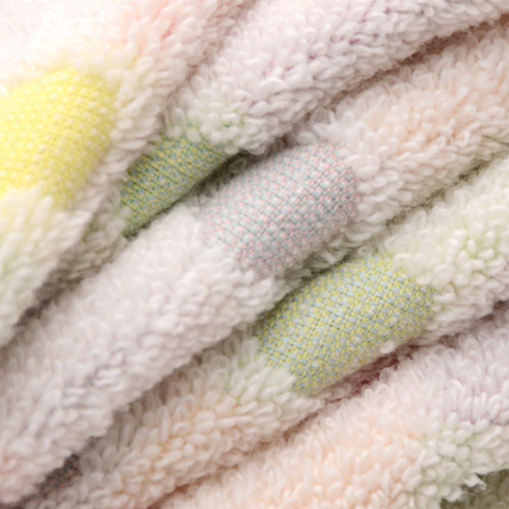Pidada 100% Cotton Hand Towels Polka Dot Pattern Super Soft Highly Absorbent Towel for Bathroom 13.4 x 30 Inch Set of 2 (Beige): Home & Kitchen