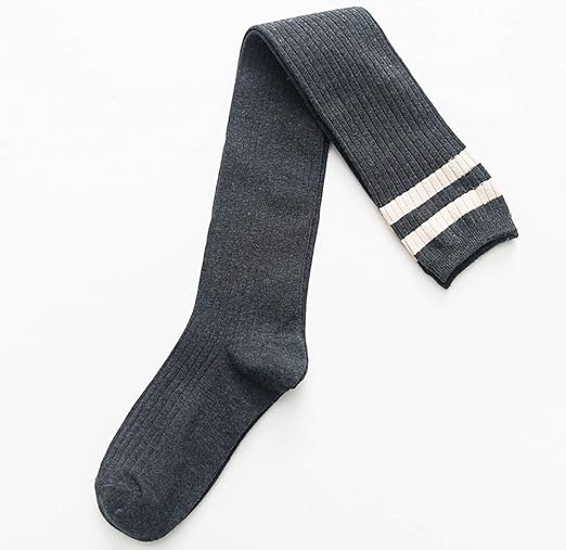 Amazon Co Jp ニーハイソックス 膝太ももソックスニーハイオーバー3pcsのレディースソックスハイ太ももストッキングハイブーツ太ももの女性の 靴下 ニー太腿靴下 Color Gray Size One Size ホーム キッチン