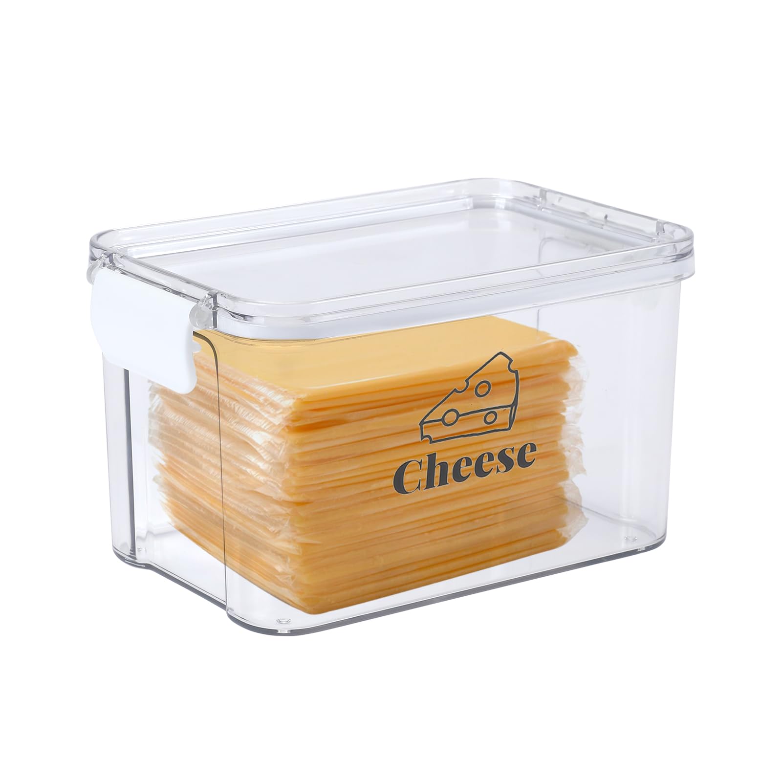 Photo 1 of Yomjarl Cheese Container for Refrigerator,Airtight Creamer Deli Meat Container with and Lid Cream Sliced Cheese Saver for Fridge Keeper Cream Block Shredded Cheeses Storage Box Cheddar Storage Keeper