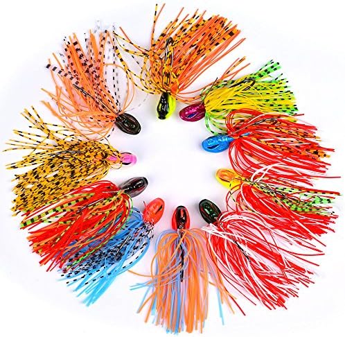 10pcs Lot Spinnerbait buzzbait Fishing Lures Bass Jigs hooks Bait Jig Fishing Tackle Spinner Baits 8cm 13g