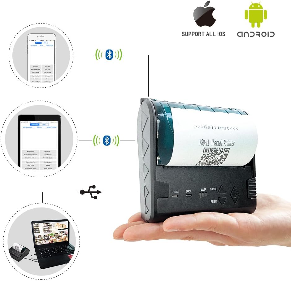 mini bluetooth printer 400 rs