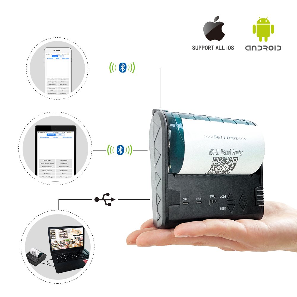 bluetooth mobile pos printer