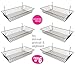 Only Garment Racks 5624BLACK (6) Only Garment Racks - Set of (6) Baskets Designed for Gridwall, Slatwall and Pegboard - Black Finish - Dimensions: 24