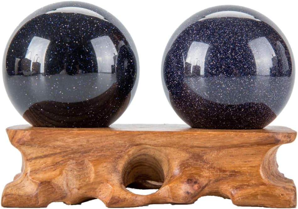 Laogg Baoding Balls Chinese,Jade Stone Exercise Handball Fitness Ball Health Hand Exercises with Flexible Fingers