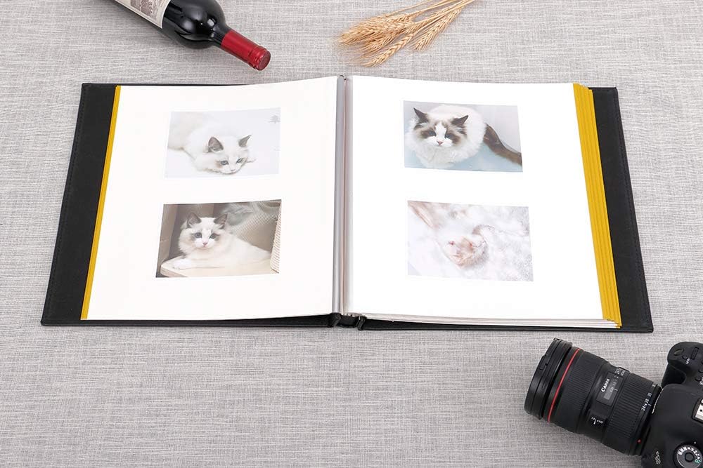 Photo Album Self Adhesive Large Leather SelfStick Sticky Family