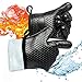 Gold Meier Grilling Gloves, Heat Resistant Gloves BBQ Kitchen Silicone Oven Mitts Waterproof