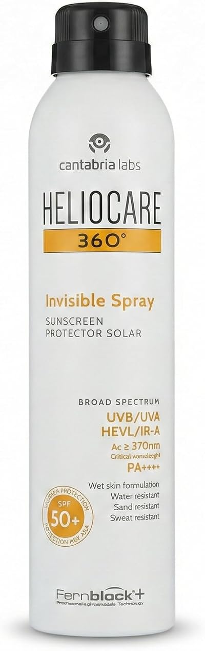 Heliocare 360 Invisible Spray SPF50 200ml Body Sunscreen UVA UVP Infrared-A