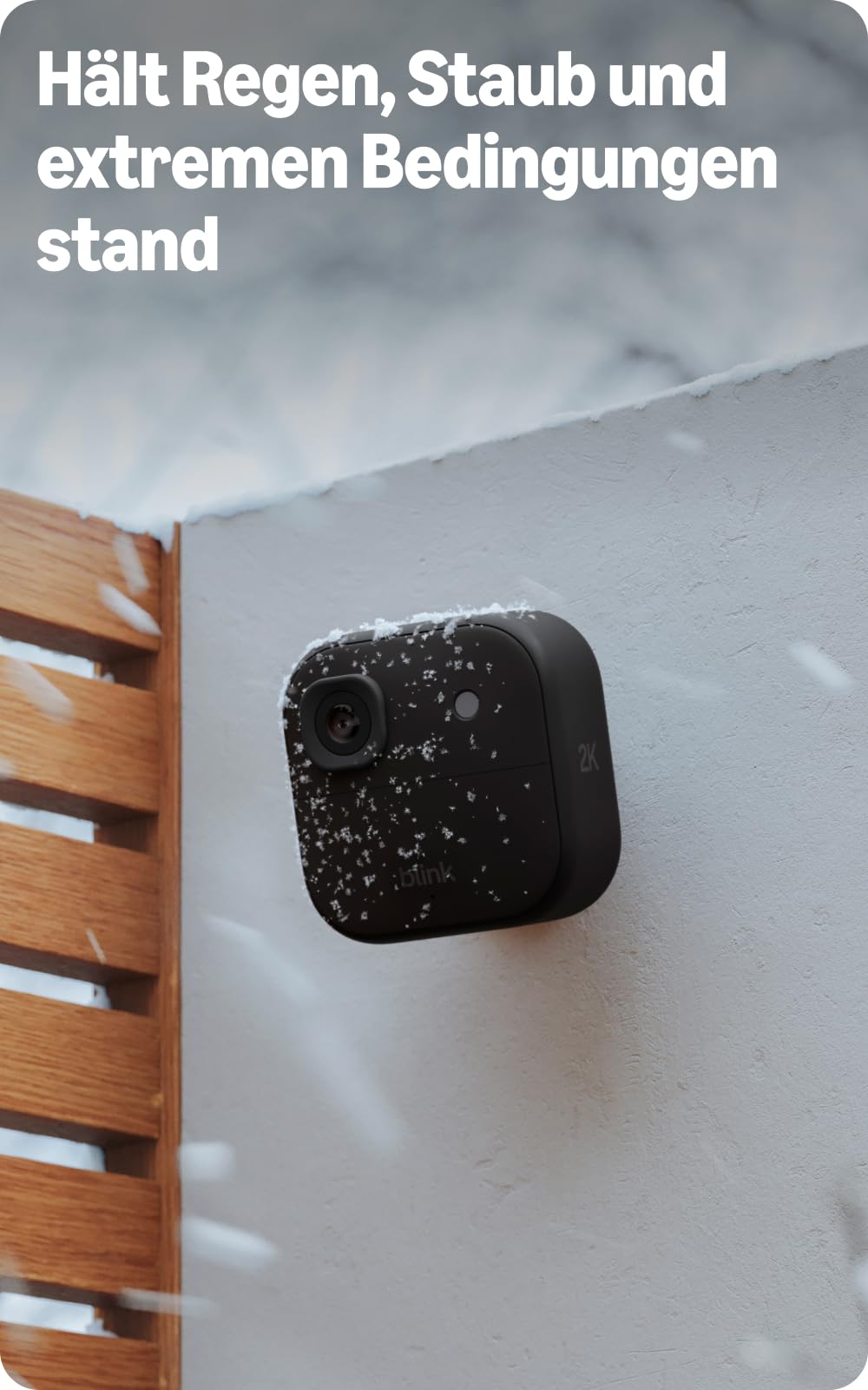 Blink Außenkamera 2K+ (neueste Generation) – Kabellose, intelligente Sicherheitskamera, 2K-Videoauflösung, verbesserte Audioqualität, bis zu zwei Jahre Batterielaufzeit – Zusatzkamera, Schwarz 5