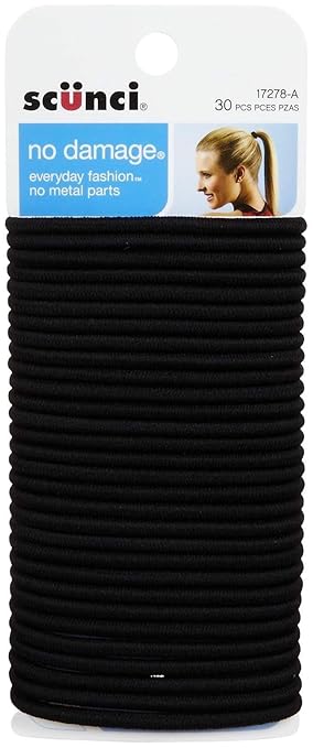 Scunci Elastics Black By Scunci Amazon Co Uk Beauty
