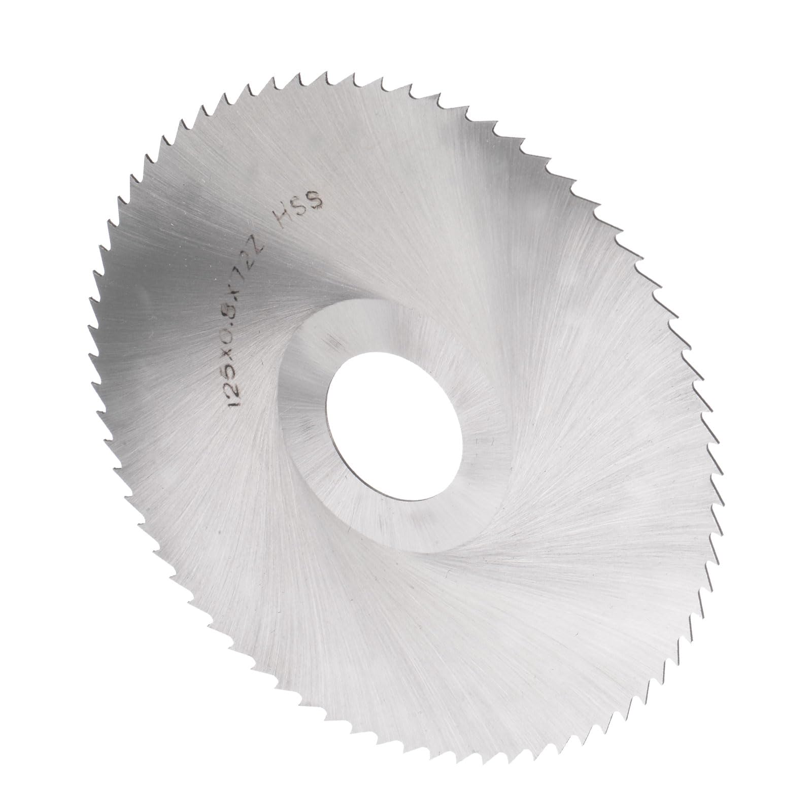 CoCud Circular Saw Blade, 125mm Dia 27mm Arbor 0.8mm Thick 72 Tooth, 6542 High Speed Steel (HSS) Wood Cutting Table Saw Blades - (Applications: for Metal Woodwork Plastic Aluminum)