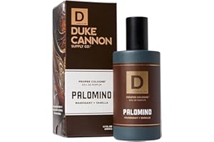 Duke Cannon Proper Cologne Palomino | Men’s Eau de Parfum | Mahogany and Vanilla | Subtle, Long-Lasting Natural Scent | 1.7 fl oz