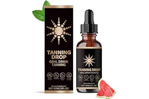 DASIUIP Tanning Drops, 2Fl Oz Sunless Tanning Drops To Drink, Bronzing Tanner for Face and Body, Long-Lasting Tans Without Sun