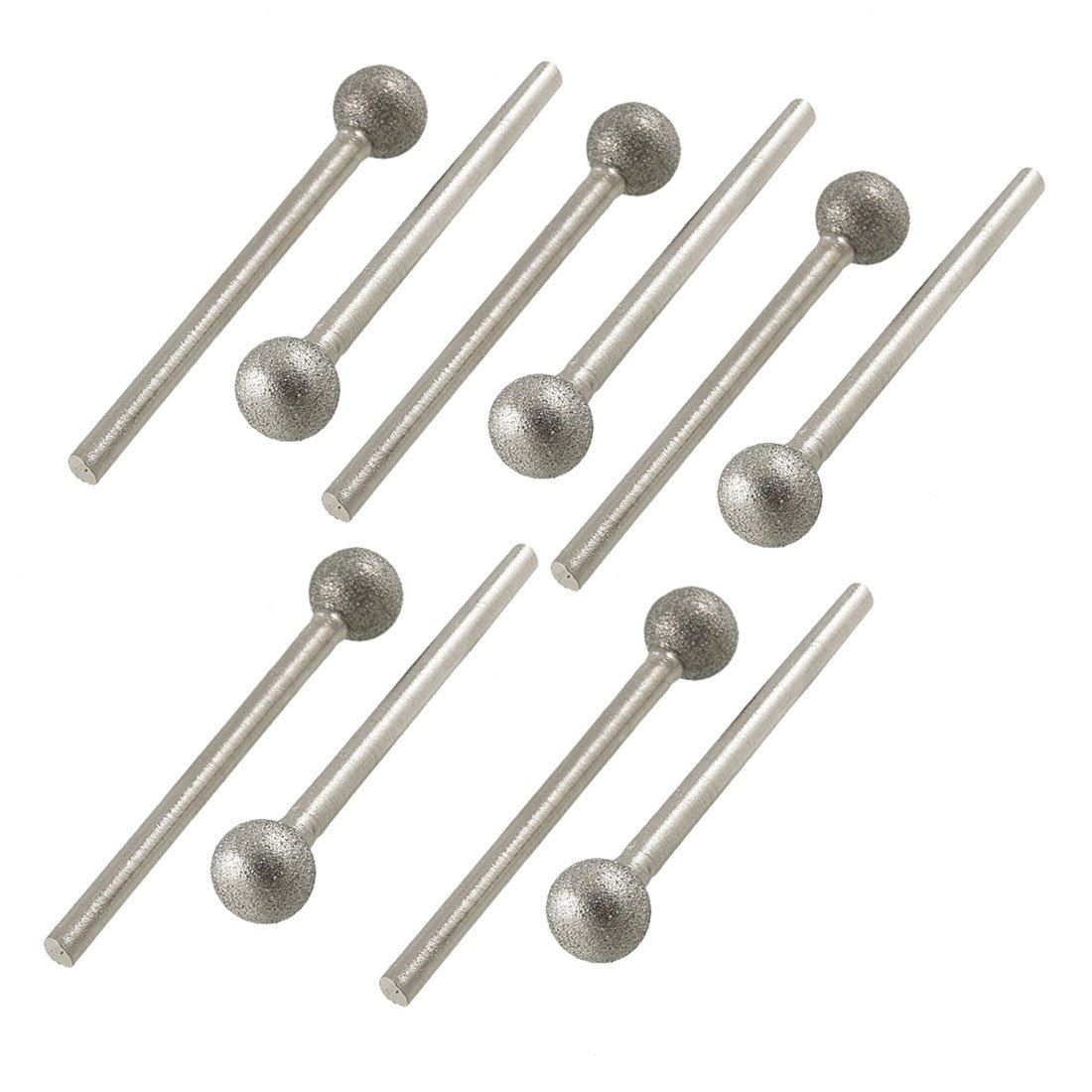 Sourcingmap 8mm Dia Round Ball Head Polisher Diamond Mounted Points 10 Pcs