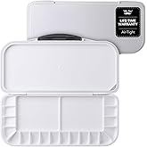 Mr. Pen Airtight 18-Well Watercolor Palette with 2 Mixing Areas and Lid - Folding Paint Tray