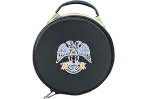 JEVVY CRAFTS Masonic 32 Degree Crown Cap Case Black