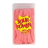 Sour Power Premium Candy Belts, Pink Lemonade, 42.3