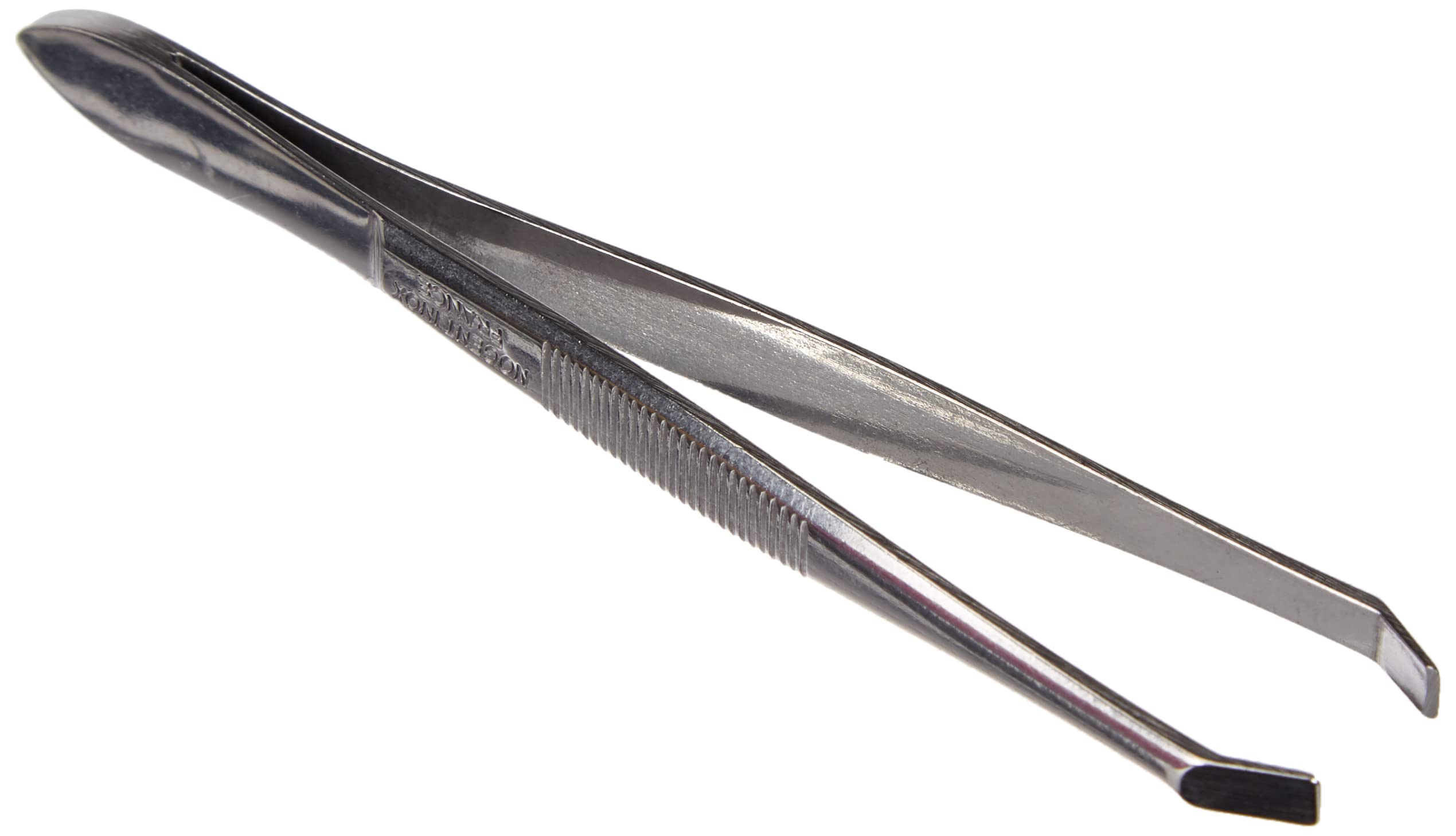 Nc 5092 Square Tip Slanted Tweezers 9 cm Stainless Steel