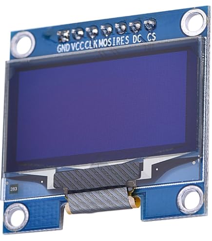 Dealikee 4er-Set 1,54″ OLED I2C Display 128x64 Pixel – SSD1309, Selbstleuchtend, Für Arduino & Raspberry Pi, Inkl. Box