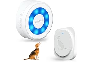 Hathever Dog Door Bell for Potty Training, Wireless Doggie Doorbell to Go Outside, Operating at 1000 Feet with Super-Light Touch Button, CD Quality Sound & 4 Notification Modes