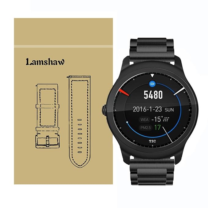 Smartwatch Banda para ticwatch 2, lamshaw Acero Inoxidable Metal ...