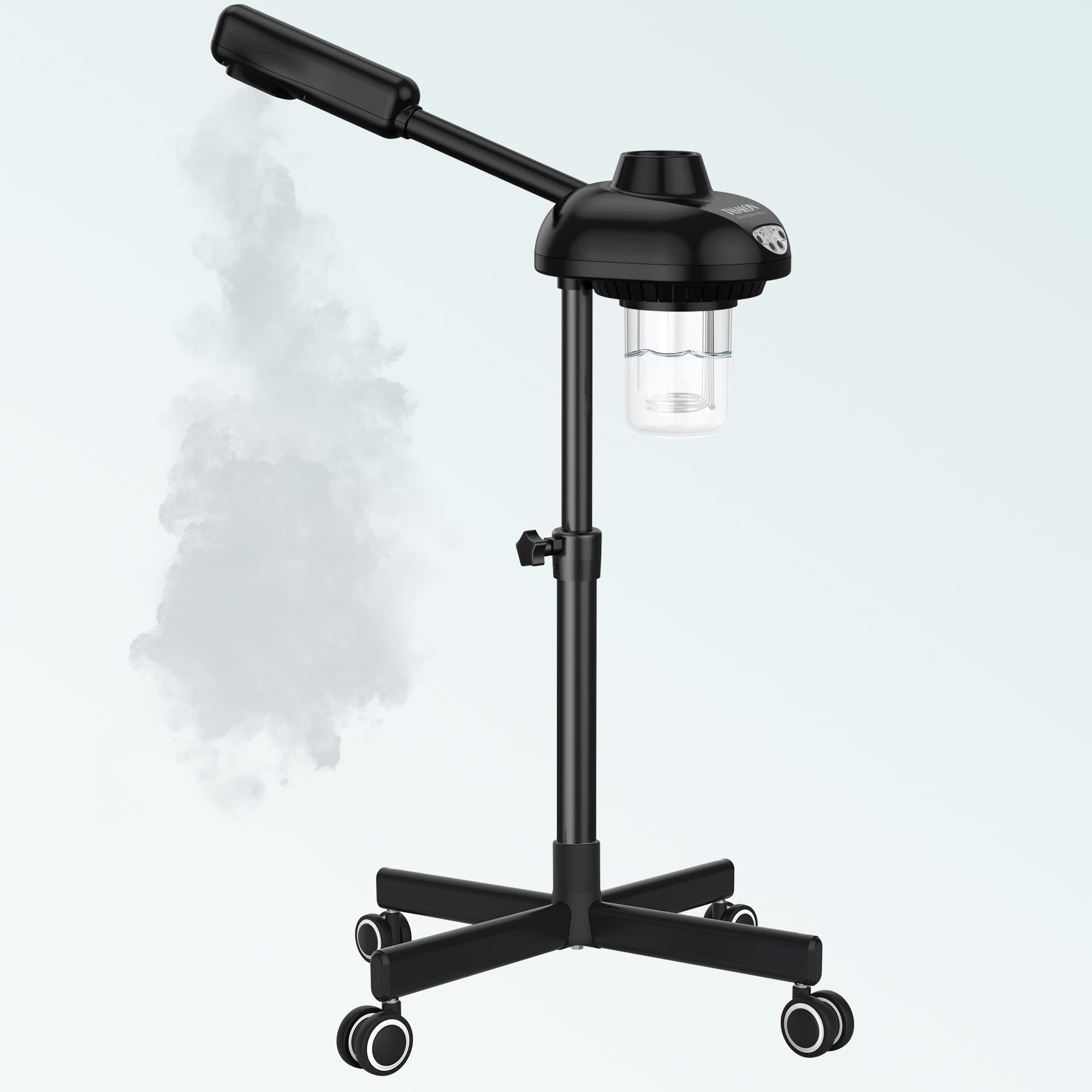 Photo 1 of ***MISSING PARTS UNKNOWN*** TASALON Steamer on Wheels for Professional Skin Rejuvenation, Facial Steamer Kit for Home, Spa, Clinic - Warm Mist, Ozone Face Humidifier - Pore Opener and Cleanser-Black