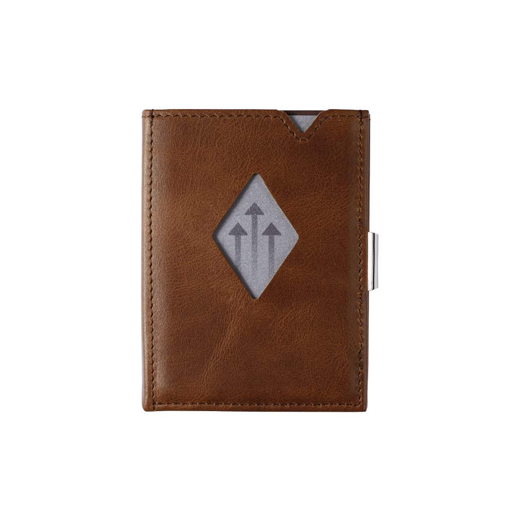 EXENTRI Multiwallet with Coin Pocket, Hazelnut