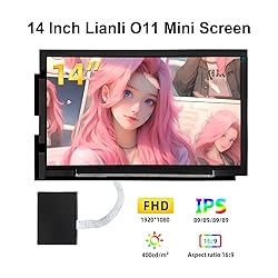 wisecoco 14 Inch LCD Screen for Lian Li O11 Mini PC