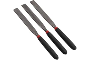 Small Steel Files Needle File Set for Stone Carving, Glass Etching, Metalworking, Jewelry Making & Craft Modeling — 118mm Fla