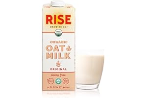 RISE Brewing Co. Original Oat Milk, USDA Organic & Non-GMO, Vegan & Non-Dairy, 32 fl. oz. Cartons (6 pack)