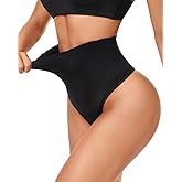Sayiluxx Tummy Control Shapewear Thong for Women High Waisted Shaping Underwear Seamless Body Shaper Panties