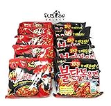 Fusion Select Samyang Top Two Spicy Chicken Hot Ramen noodle Buldak Variety 10 pack (5 each