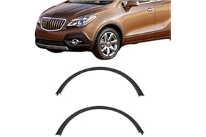 KUAFU Wheel Arch Molding Trim Compatible with 2013-2022 Buick Encore Replacement for 95275468 95275469 GM1290247 GM1291247 ABS Plastic Black - Front Driver & Passenger Side 2 Packages