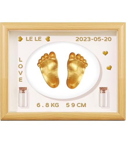 thumbnail image 2 of Baby Keepsake Hand Casting Kit With Shadow Box Frame - Plaster Hand Mold Baby Casting Kit Infant 2 of 11