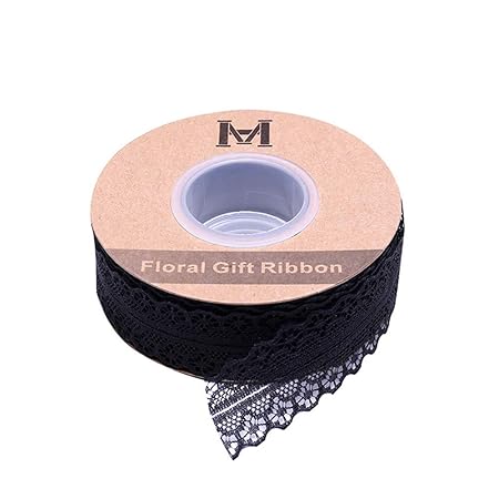 EXQULEG 45 Meter Spitzenband Weiss Beige Vintage Spitzenbordüre Zum Nähen für Hochzeit Tischdeko Basteln Geschenkband Kraftpa