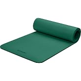 Retrospec Solana Yoga Mat Thick 1/2in Non-Slip Workout Mat with Nylon Strap - 72x24in Exercise Mat for Pilates, Stretching &amp; Fitness - BPA Free, Easy Clean