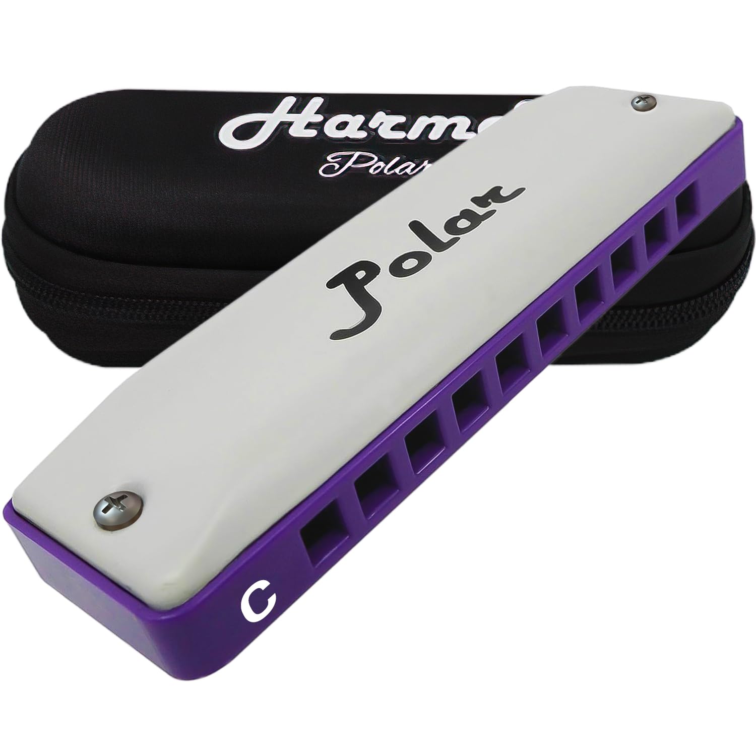 Harmo Polar Diatonic Harmonica Key of C - Harmonic Minor Tuning for Classical, Jazz, Gypsy, Oriental, Lounge and Tango Music, Mouth Organ With Case, Harmonicas for Adults, Beginners & Professionals