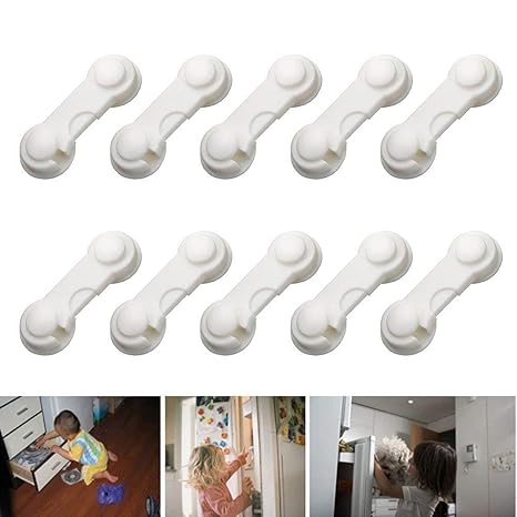 Teabelle 10Pcs Cerradura de Armario Bebé pestillos de seguridad ...