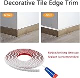 Zayejod 5M PVC Wallpaper Border Self Adhesive White 10mm Flexible Molding view 4