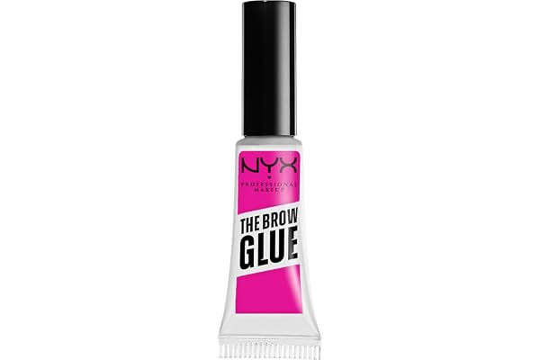 NYX Professional Makeup The Brow Glue, 16H Extreme Hold Eyebrow Gel, Flake-resistant, Non Sticky Formula, Natural Finish, LIm