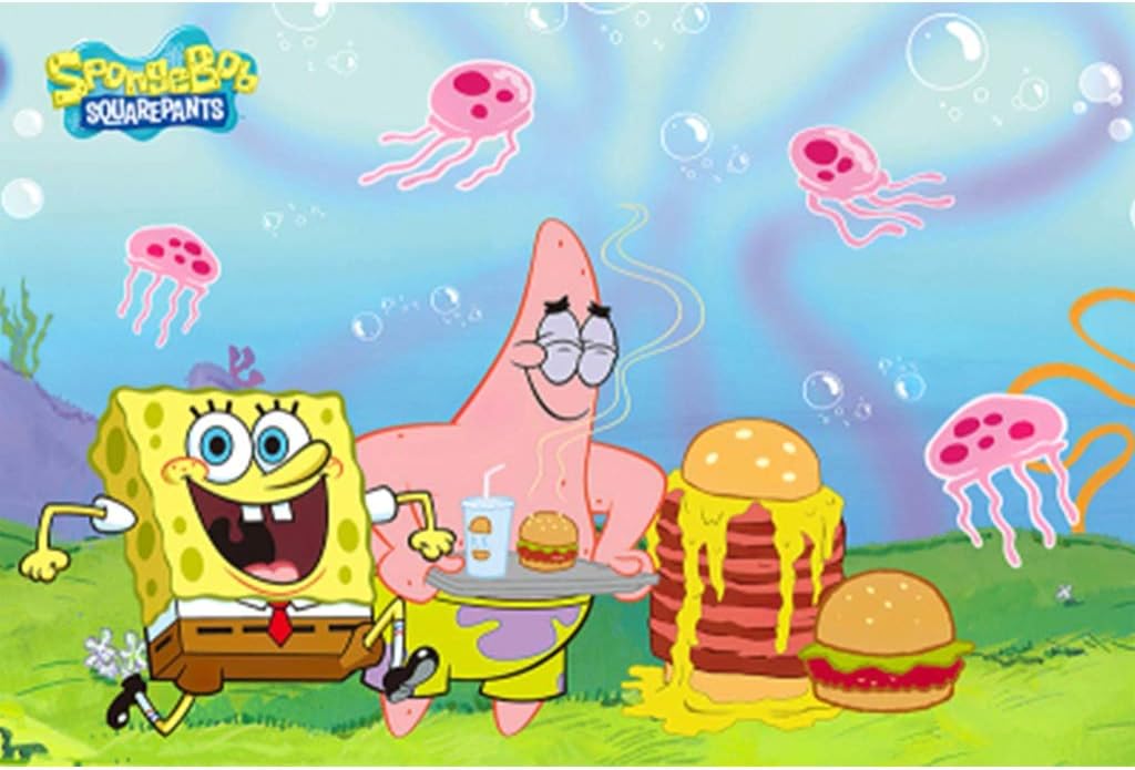 Wooden Puzzle,Jigsaw Puzzle SpongeBob,Develop Intelligence Boy Girl Fun Gift, Adult Difficult 300/500/1000 Pieces (Color : C, Size : 300pieces)