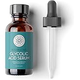 Pure Body Naturals Glycolic Acid Serum, 1 fl oz - Resurfaces, Renews and Moisturizes - Face Serum