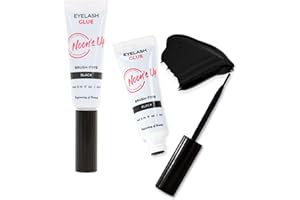 NOON'S UP Eyelash Glue (Black) - Super Strong Hold Eyelash Adhesive | Waterproof | Hypoallergenic Lash Glue for Sensitive Eye