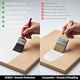 ZYBUX Professional Paint Brushes 10 Piece Synthetic Hair Set Studio Craft view 4