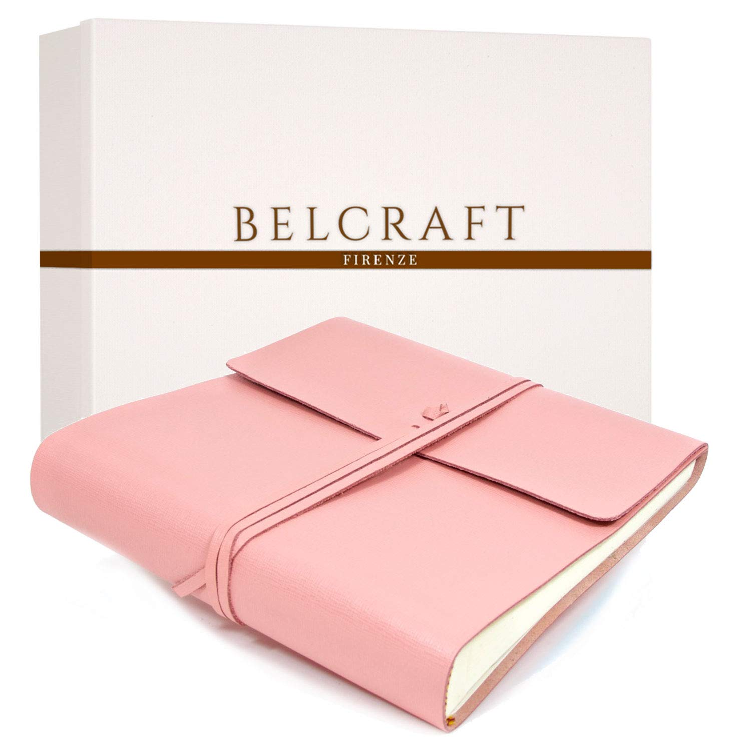 BELCRAFT Dolci Photo Album, Made in Italy, 6x4 (15x10 cm) for Family, Including Special Box, Pink
