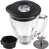 Joyparts Replacement parts 6-Cup Glass Jar With Blade, Compatible with Oster Blenders
