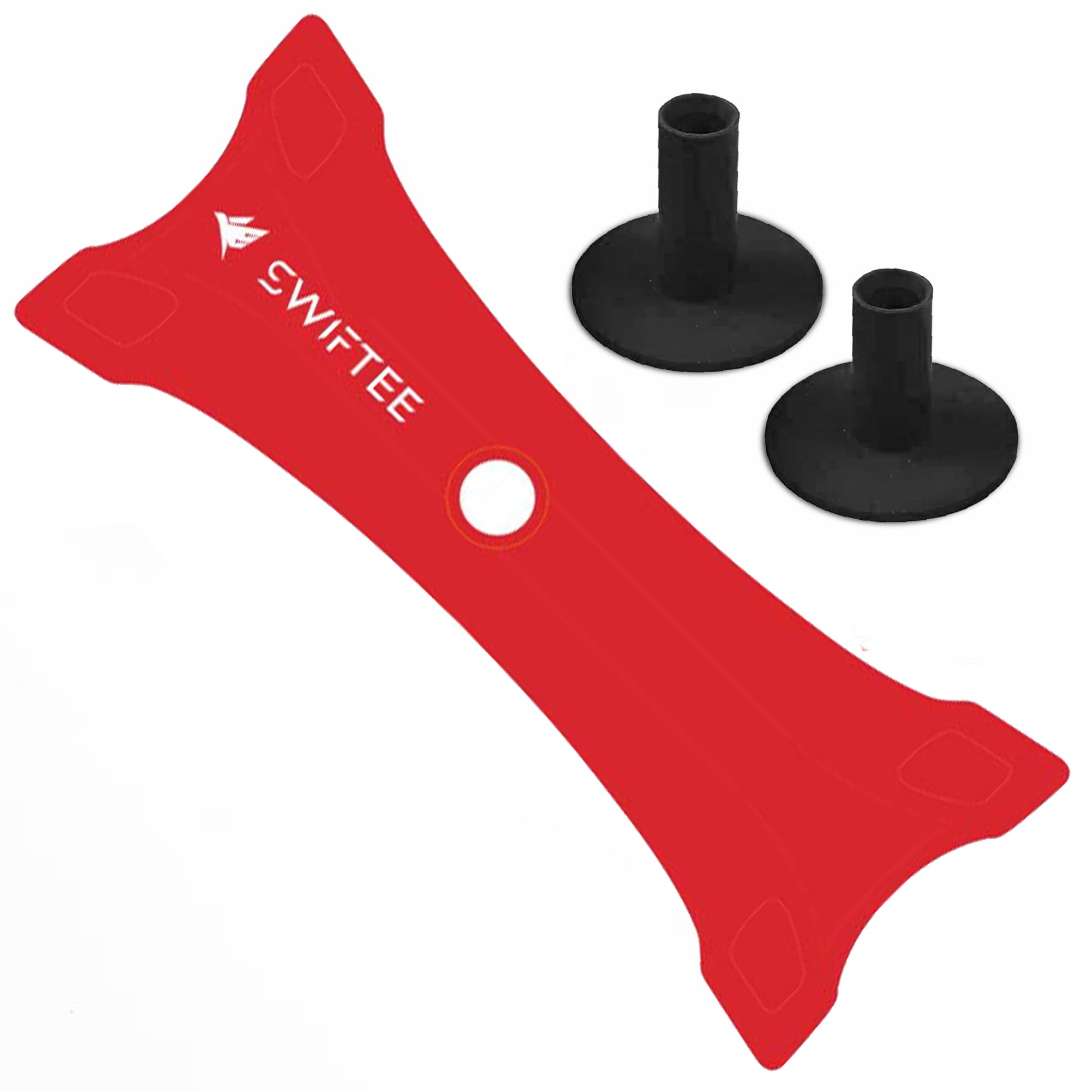 SWIFTEE X-TEE Winter Rules Golf Launch Mat Tee with 2 Rubber Tees