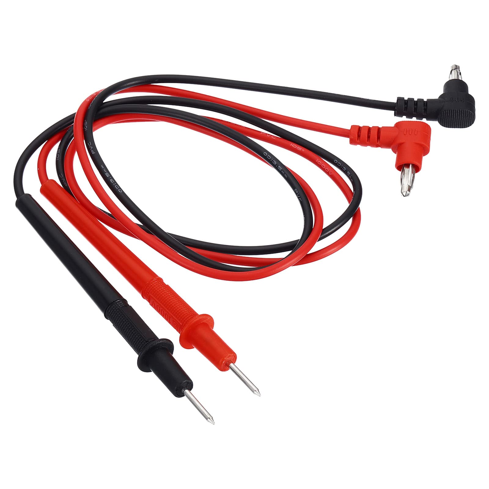 PATIKIL Multimeter Test Leads Set, Banana Plug 1000V 10A Test Cable with Probes for Electrical Circuit Test Measurement, Black Red