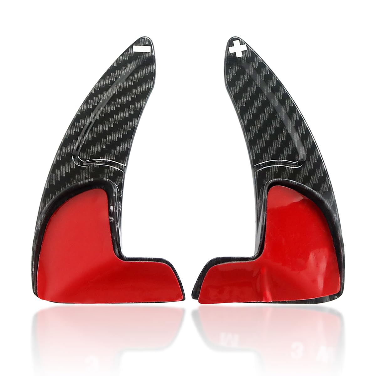 Photo 1 of Steering Wheel Paddle Shifter Extension Cover Compatible for Challenger Durango Charger 2015-2023 Compatible for Grand Cherokee 2014-2020 Car Paddle Shifter Extended Shift Paddle Cover Trims