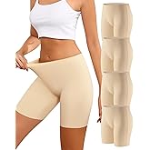 Aijolen Seamless Boyshorts Underwear for Women Boxer Briefs Under Skirt Shorts Anti Chafing Soft Smooth Panties 4 Pack